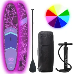 LED Stand Up Paddle LASER 320 cm violett