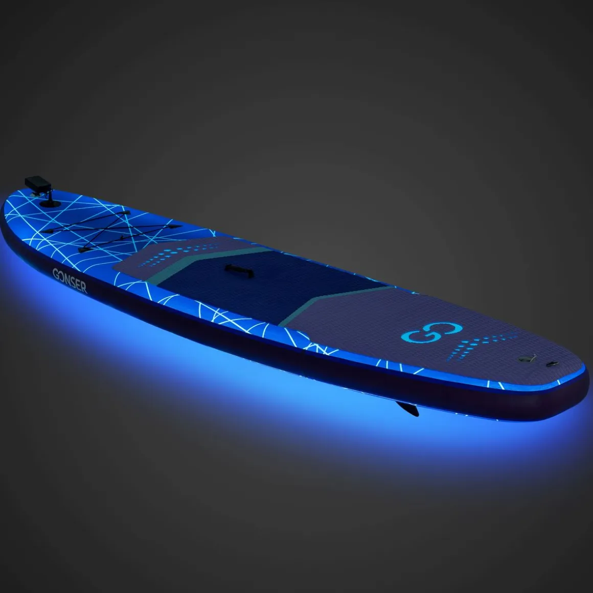 LED Stand Up Paddle LASER 320 cm violett