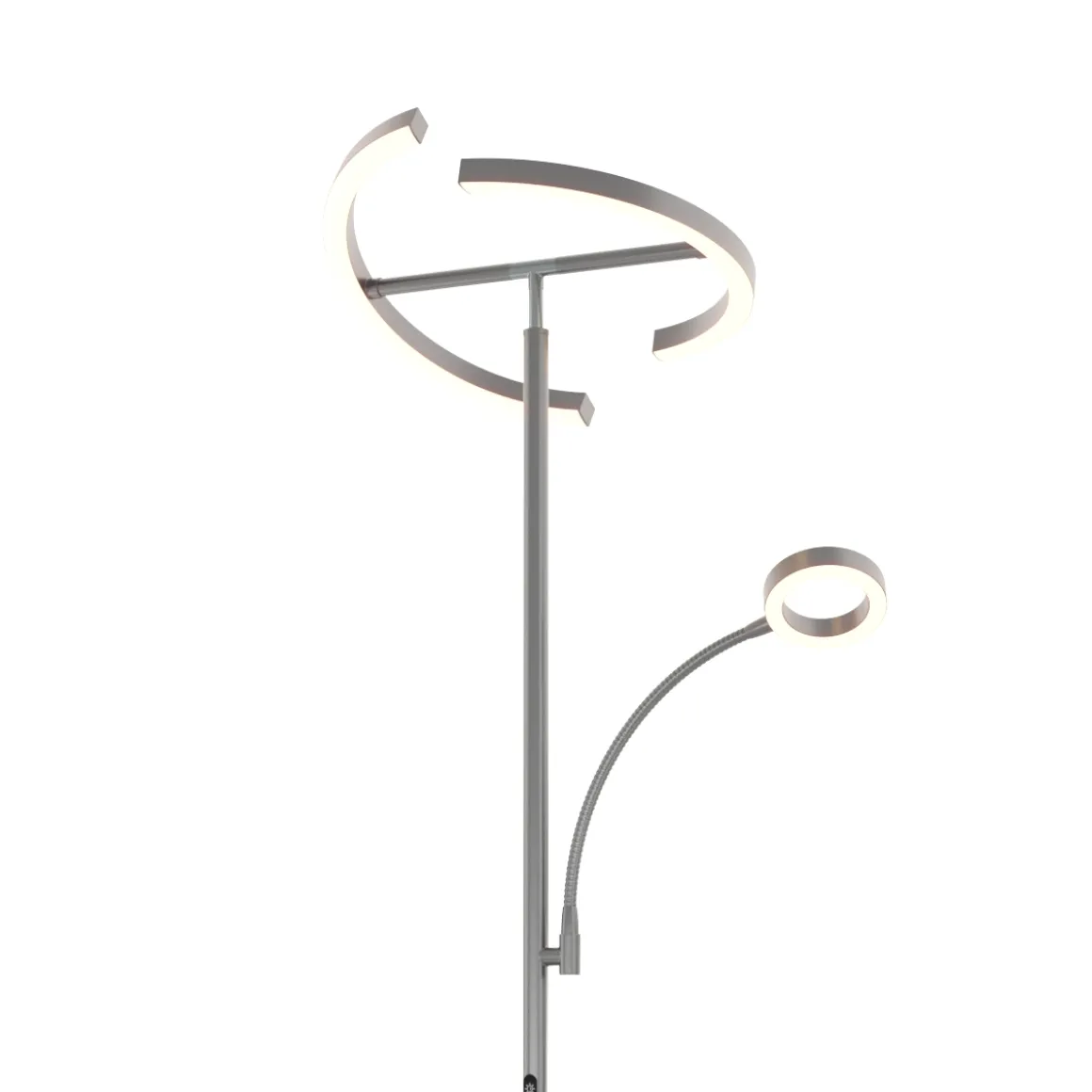 LED Stehlampe DIRETO dimmbar silber