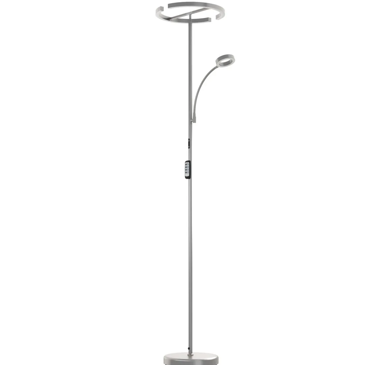 LED Stehlampe DIRETO dimmbar silber