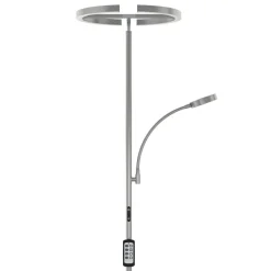 LED Stehlampe DIRETO dimmbar silber