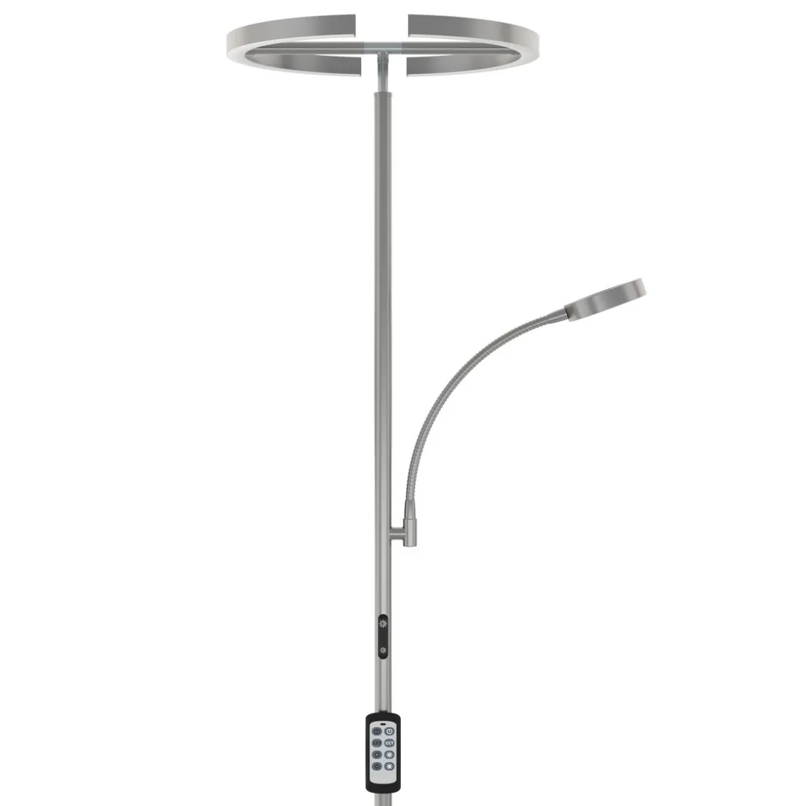LED Stehlampe DIRETO dimmbar silber