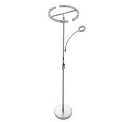 LED Stehlampe DIRETO dimmbar silber