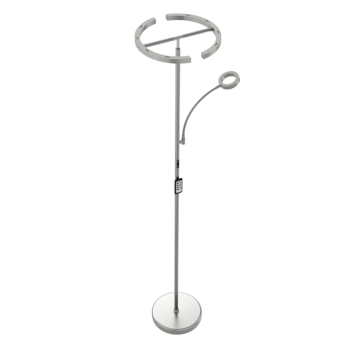 LED Stehlampe DIRETO dimmbar silber