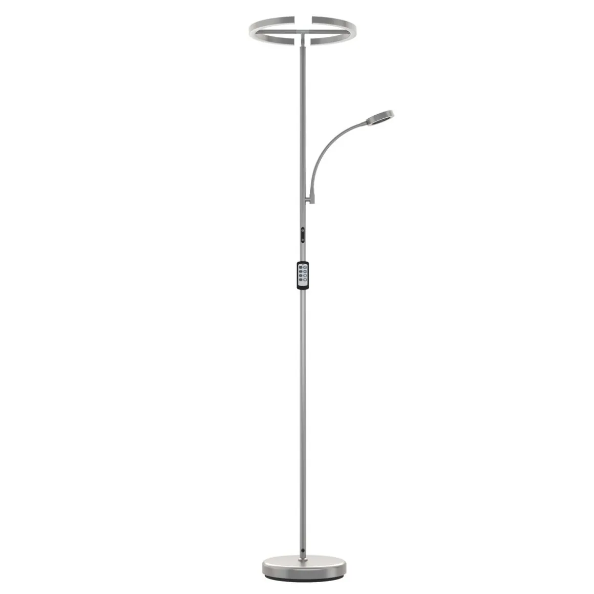 LED Stehlampe DIRETO dimmbar silber