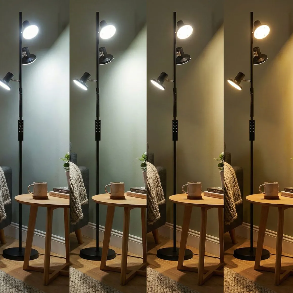 LED Stehlampe FLUMMY dimmbar schwarz