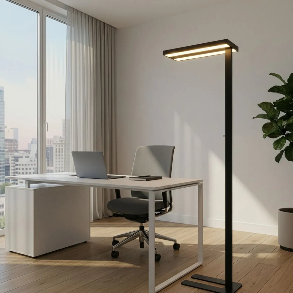 LED Stehlampe LANA dimmbar schwarz