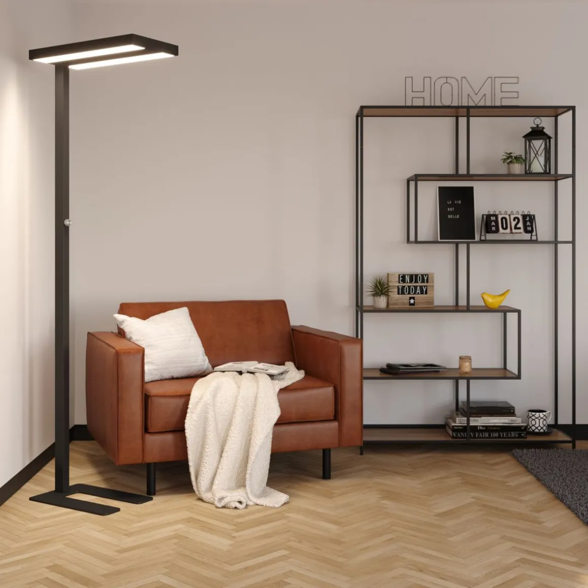 LED Stehlampe LANA dimmbar schwarz