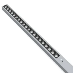LED Stehlampe LUAN dimmbar mit Bewegungsmelder silber