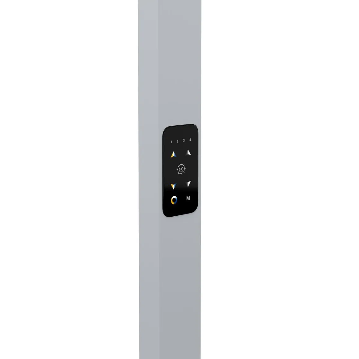 LED Stehlampe LUAN dimmbar mit Bewegungsmelder silber