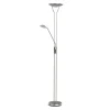 LED Stehlampe RESIL dimmbar silber
