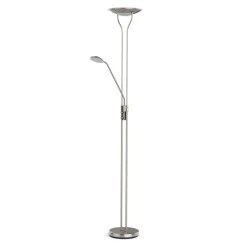 LED Stehlampe RESIL dimmbar silber