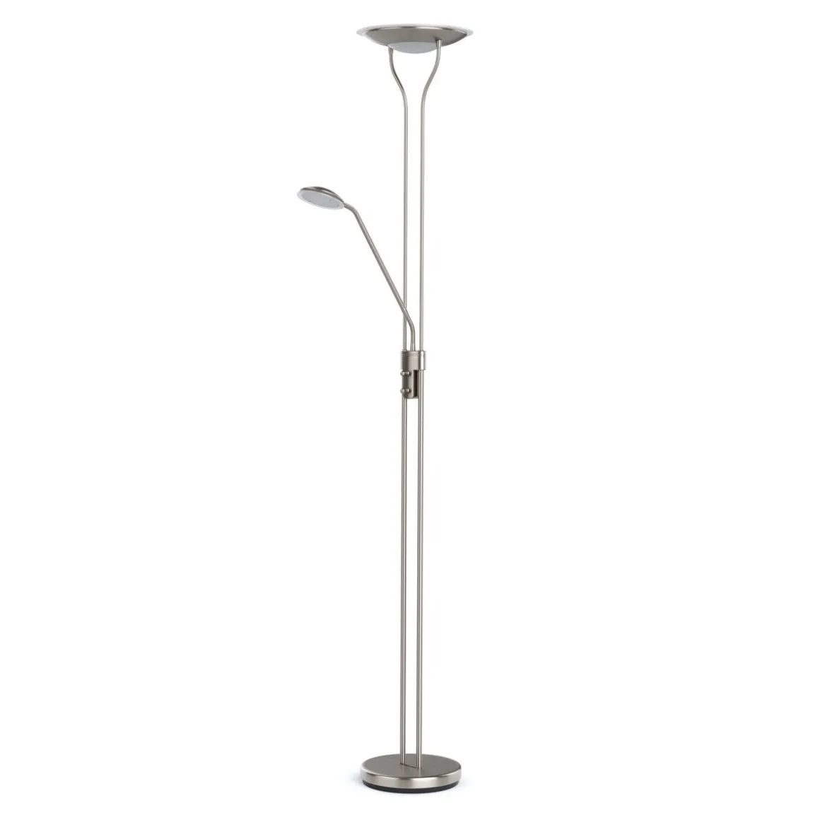 LED Stehlampe RESIL dimmbar silber