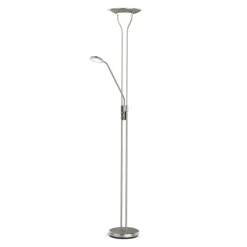 LED Stehlampe RESIL dimmbar silber