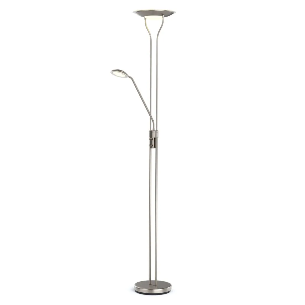 LED Stehlampe RESIL dimmbar silber