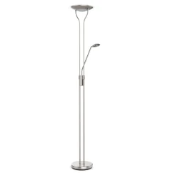 LED Stehlampe RESIL dimmbar silber