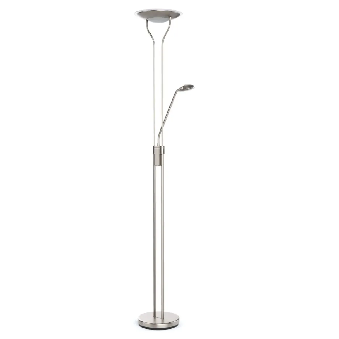 LED Stehlampe RESIL dimmbar silber