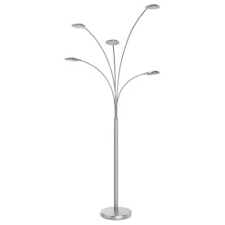 LED Stehlampe SPYRO dimmbar silber