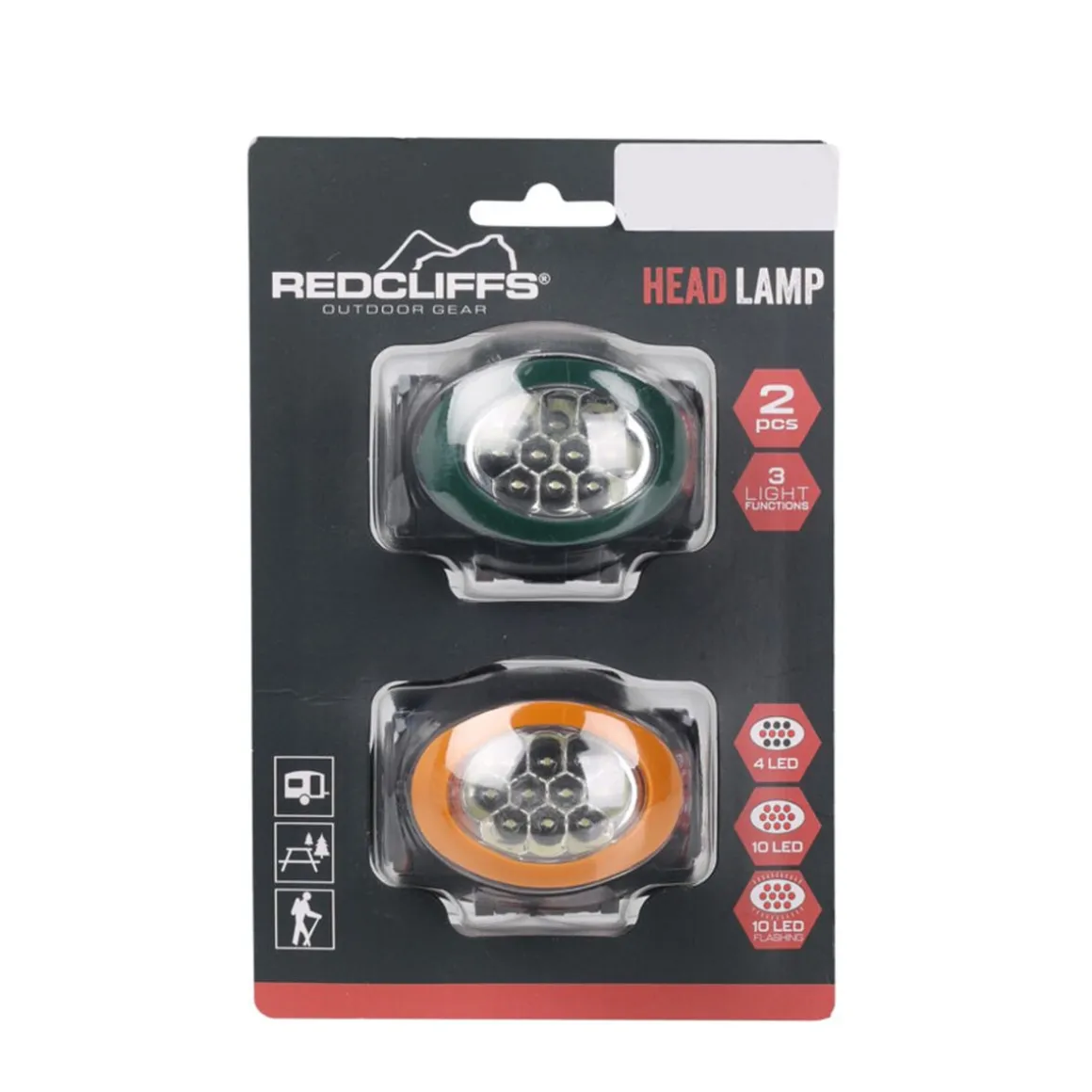 LED Stirnlampe Set 7 x 5 cm 2er Set