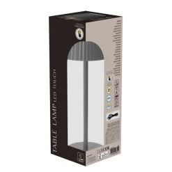 LED Tischlampe dimmbar 9 x 27 cm grau