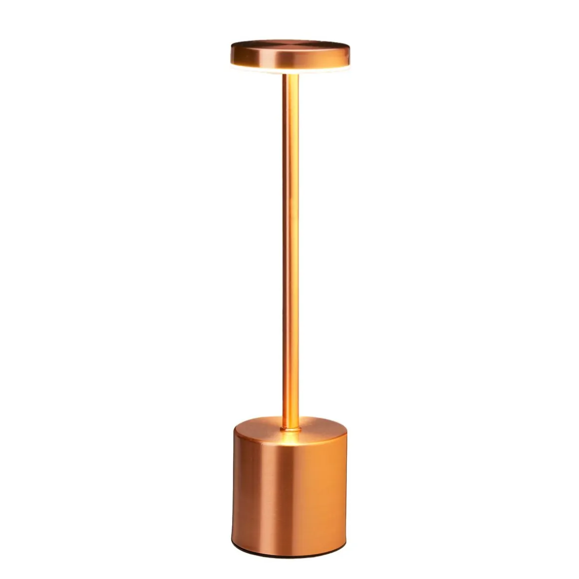 LED Tischlampe dimmbar 8 x 34 cm kupfer | GONSER.CH