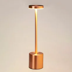 LED Tischlampe dimmbar 8 x 34 cm kupfer | GONSER.CH