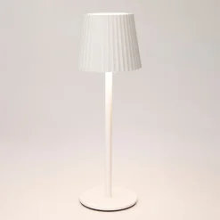 LED Tischlampe dimmbar 9 x 27 cm weiss