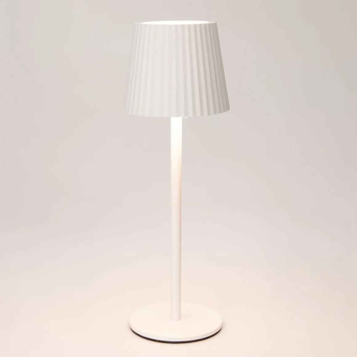 LED Tischlampe dimmbar 9 x 27 cm weiss