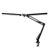 LED Tischlampe Doppelleuchte TRISOL schwarz