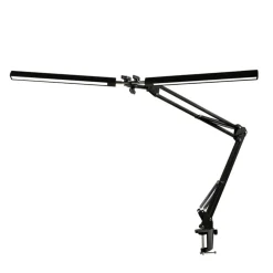 LED Tischlampe Doppelleuchte TRISOL schwarz