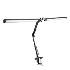 LED Tischlampe Doppelleuchte TRISOL schwarz