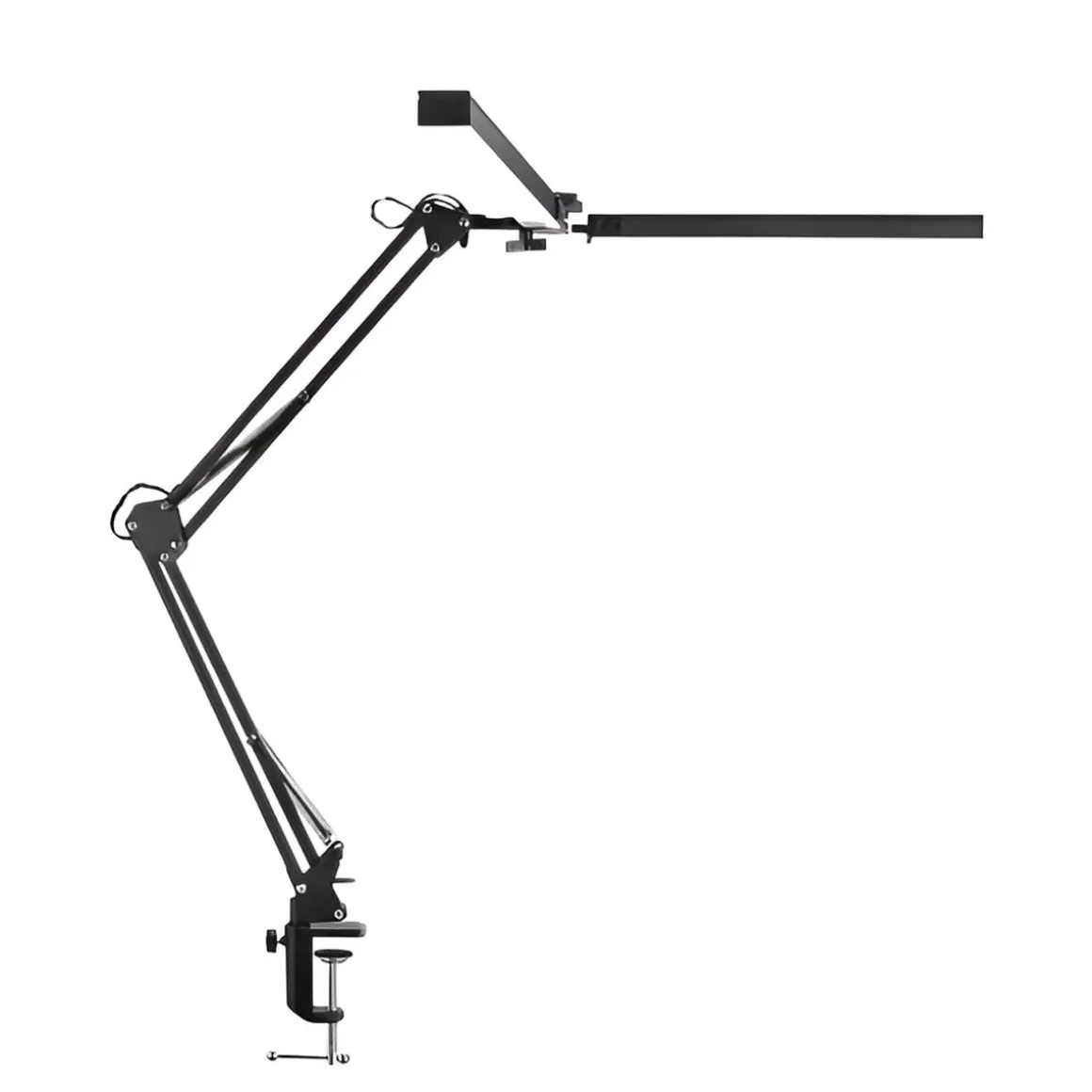 LED Tischlampe Doppelleuchte TRISOL schwarz