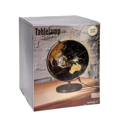 LED Tischlampe Globus gold/schwarz