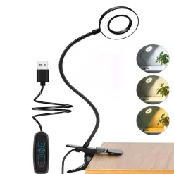 LED Tischlampe Klemmleuchte LUMI schwarz