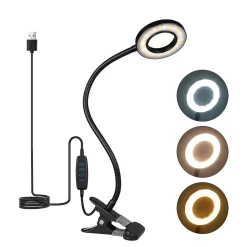 LED Tischlampe Klemmleuchte LUMI schwarz