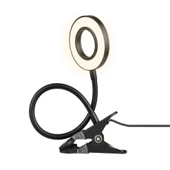LED Tischlampe Klemmleuchte LUMI schwarz