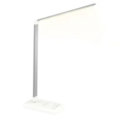 LED Tischlampe LUX mit Wireless Charger weiss