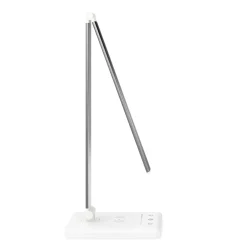 LED Tischlampe LUX mit Wireless Charger weiss