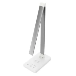 LED Tischlampe LUX mit Wireless Charger weiss