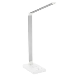 LED Tischlampe LUX mit Wireless Charger weiss