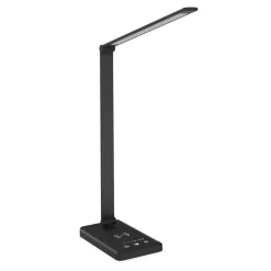 LED Tischlampe LUX mit Wireless Charger schwarz