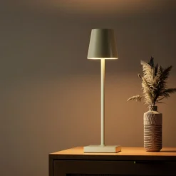 LED Tischlampe MEIRA beige