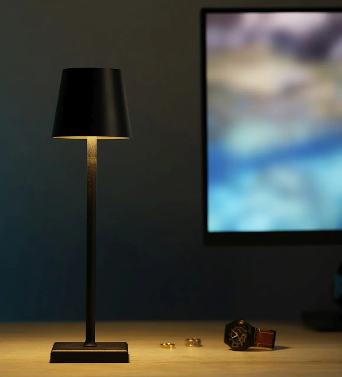 LED Tischlampe MEIRA schwarz