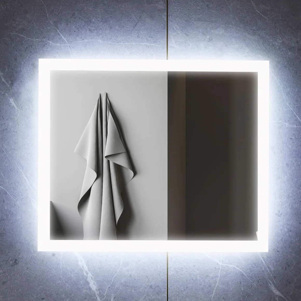 LED Wandspiegel 50 x 60 cm