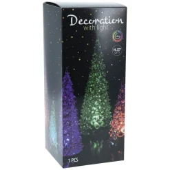 LED Weihnachtsbaum Acryl 27 cm bunt
