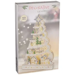 LED Weihnachtsbaum Holz 45 cm