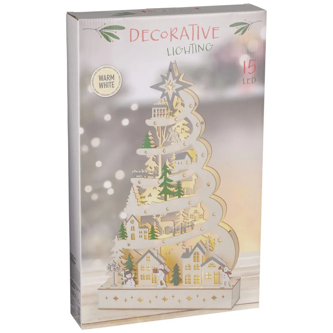 LED Weihnachtsbaum Holz 45 cm