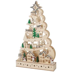 LED Weihnachtsbaum Holz 45 cm