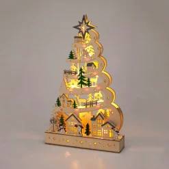 LED Weihnachtsbaum Holz 45 cm