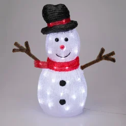 LED Weihnachtsdeko Acryl Schneemann
